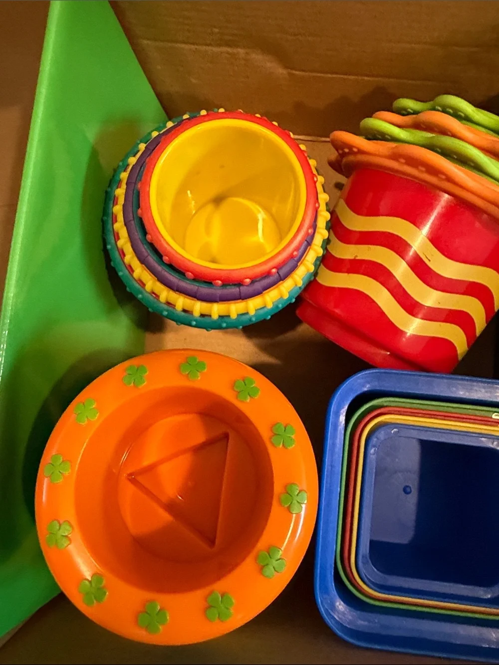 Lakeshore stack and nest sensory toys learning baby bowling